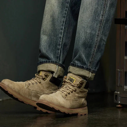 Trendy Men's Harem Pants, Fashionable Splicing Design, Retro Jeans, High Quality Men's Sports Loose Denim Brand Men's Clothing