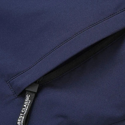 New Men's Padded Cotton Clothing Fashion Casual Solid Color Windproof Lapel Long-Sleeved Jacket Street Beat Men's