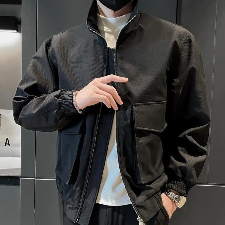 Workwear Style Collar Jacket Spring Fashion Men's Wear