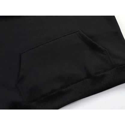 Harajuku Style Graphic Printed Hoodie Men's Autumn and Winter Casual Fashion Long-sleeved Sweatshirt Daily Streetwear