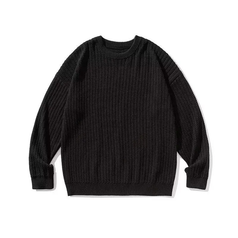 New Round-neck Sweater in Autumn and Winter Wears a Base and a Solid Color and a Trendy Brand Loose Warm Top