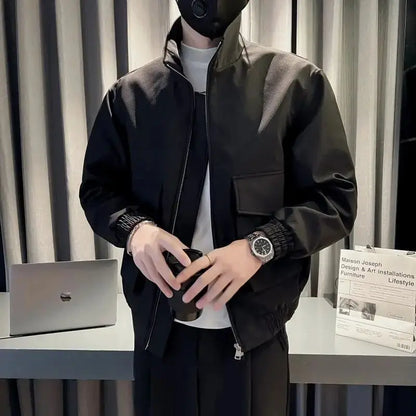 Workwear Style Collar Jacket Spring Fashion Men's Wear