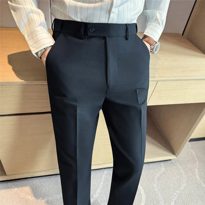 New high-quality autumn-winter stretch waist non-stain fabric pants for men, men's long pants, casual pants