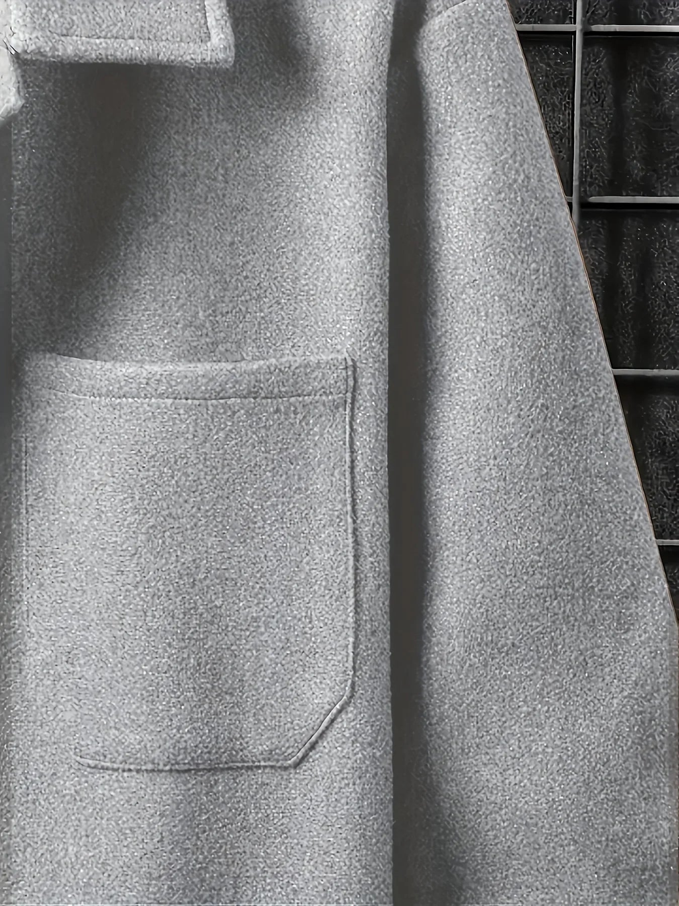 Men's Casual Jacket Button up Outerwear Autumn Warm Windbreaker Coat Stylish Leisure Knittedwear for Fall Season